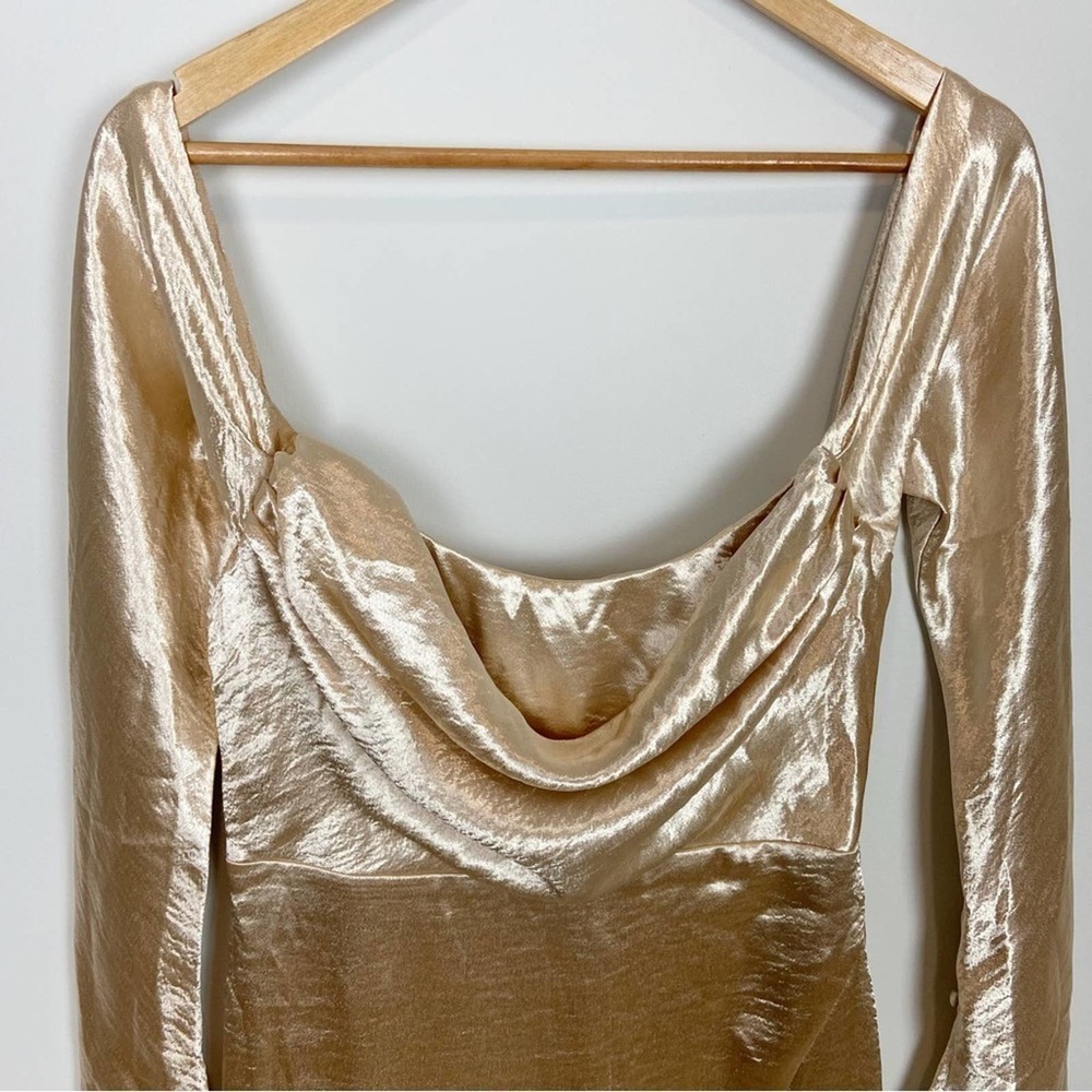 ❤️Majorelle Cecilia Midi Dress in Champagne Size S - Picture 3 of 14